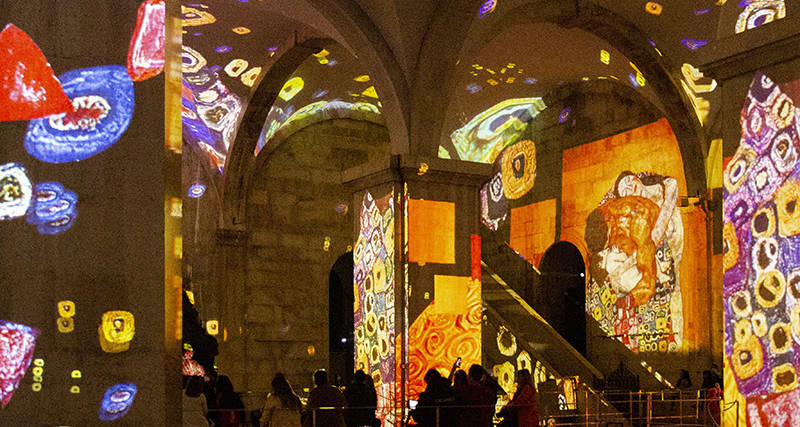 IMMERSIVE SHOWS: Monet & Klimt · Michelangelo & Da Vinci · Mysterious Egypt Lisbon