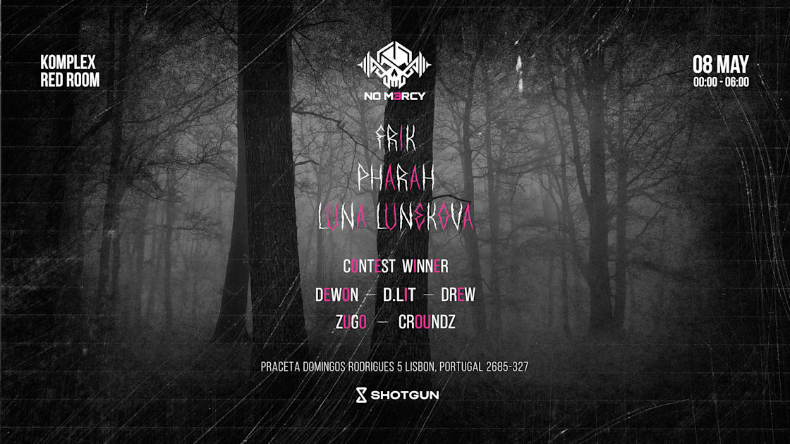 Nom3rcy Presents: Inf3rno | Kømplex Red Room, Prior Velho · Shotgun Tickets